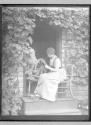 Woman at spinning wheel