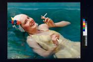 Camel Cigarettes, Girl in Pool