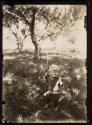 [Small child on swing]