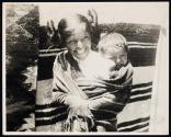 Hopi Indian girl & papoose.