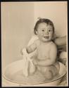 [Baby taking bath]