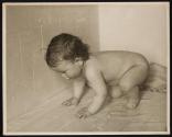 [Baby in bathroom]