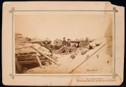 Naval Battery. Two 80 pounder Whitworths. Breaching battery against Sumter.