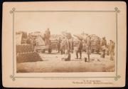 Battery Meade. Two 100-pounder Parrot Rifles. Breaching battery against Sumter.