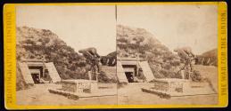 Interior of the Rebel Fort Darling, James River, near Richmond, Virginia
