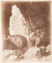 Cave at Duinraven [also titled "Inside Great Cave Dunraven"]