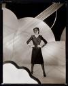 [Fashion Illustration with graphic background]