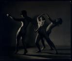 [Three nude female dancers]