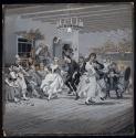 "Ichabod Crane Dancing with Katrina Van Tassel at the Quilting Party"