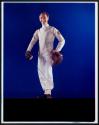 [Nickolas Muray in fencing outfit for US Olympic team]