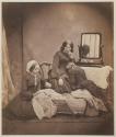[Study of mother and daughter mourning over deceased child]