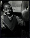 [Boy playing cymbals]