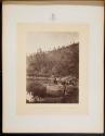 View on Apache Lake, Two Apache Scouts in the foreground.