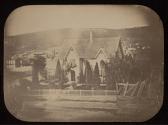 [Eastlake style cottage, mountains]