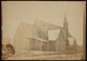 [Stone Church, Phildelphia area, cleric standing out front]
