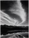 Sierra Nevada, winter evening, from the Owens Valley, California