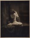 [Seated nude woman draped in cloth]