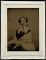 [Young woman with bonnet and shawl]