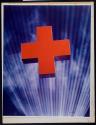 [American Red Cross, red cross on purple background]