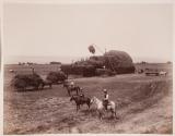 [Bailing hay]