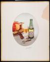 [Still life with cheese and crackers (Black Horse Ale)]