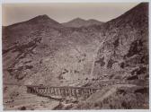 Devil's Gate on the Union Pacific Railroad, ten miles west of Echo, Utah, Weber River in foreground