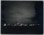 [factory buildings at night]