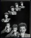 [Martha Scott drinking coffee (Nescafe)]
