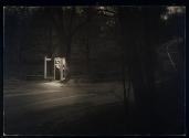[Liberty Mutual, man in rural telephone booth at night]