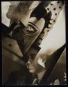 [multiple exposure of man and painting]