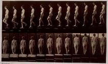 [Descending stairs]