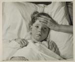[Lysol, boy in bed with a fever]