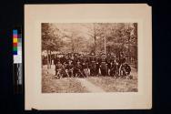 [Group portrait at Union Military Camp]