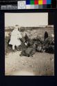 [Harriet Rich feeding chickens]