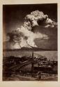 [Mount Vesuvius erupting]