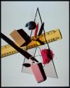 Composition with Triangle and Red Eraser