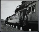 The train to the Black Sea is always crowded with soldiers, workers, and peasants who are chosen because of health, or exceptionally meritorious work, for a vacation.