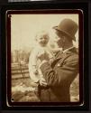 Henry Meyering holding Hortense Glaser