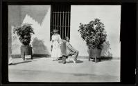 This chair, called the Garrote, was used by the Spanish in the Philippines before American occupation, but has now been abolished.
