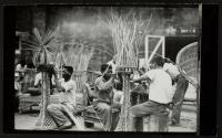 Convicts making willow furniture in Bilibid prison, 1916
