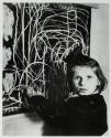 Tereska, a child in a residence for disturbed children, grew up in a concentration camp. She drew a picture of "home" on the blackboard. Poland.