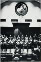 Dr. King at the pulpit of the Ebenezer Baptist Church, Atlanta, addressing his congregation