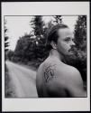 Tatood [sic] Man at Aryan NAtions Congress - Hayden Lakes, Idaho