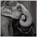 Ram Prakash Singh with His Elephant Shyama, Great Golden Circus, Ahmedabad, India