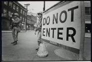 [Soldiers on Street, Newark, New Jersey]
