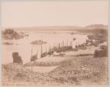 Port d'Assouan fronliere d'Egypte.