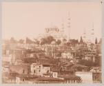 Vue gènèrale de la Mosquèe Suleymaniè et maisons turques.