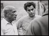 Pablo Picasso, Joris Ivens, and Jacques Prévert, St. Paul de Vence