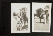 [Joan Martin with horse, Umpawaug, CT]
