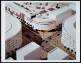[Four-way intersection in architectural model of Baghdad street]
